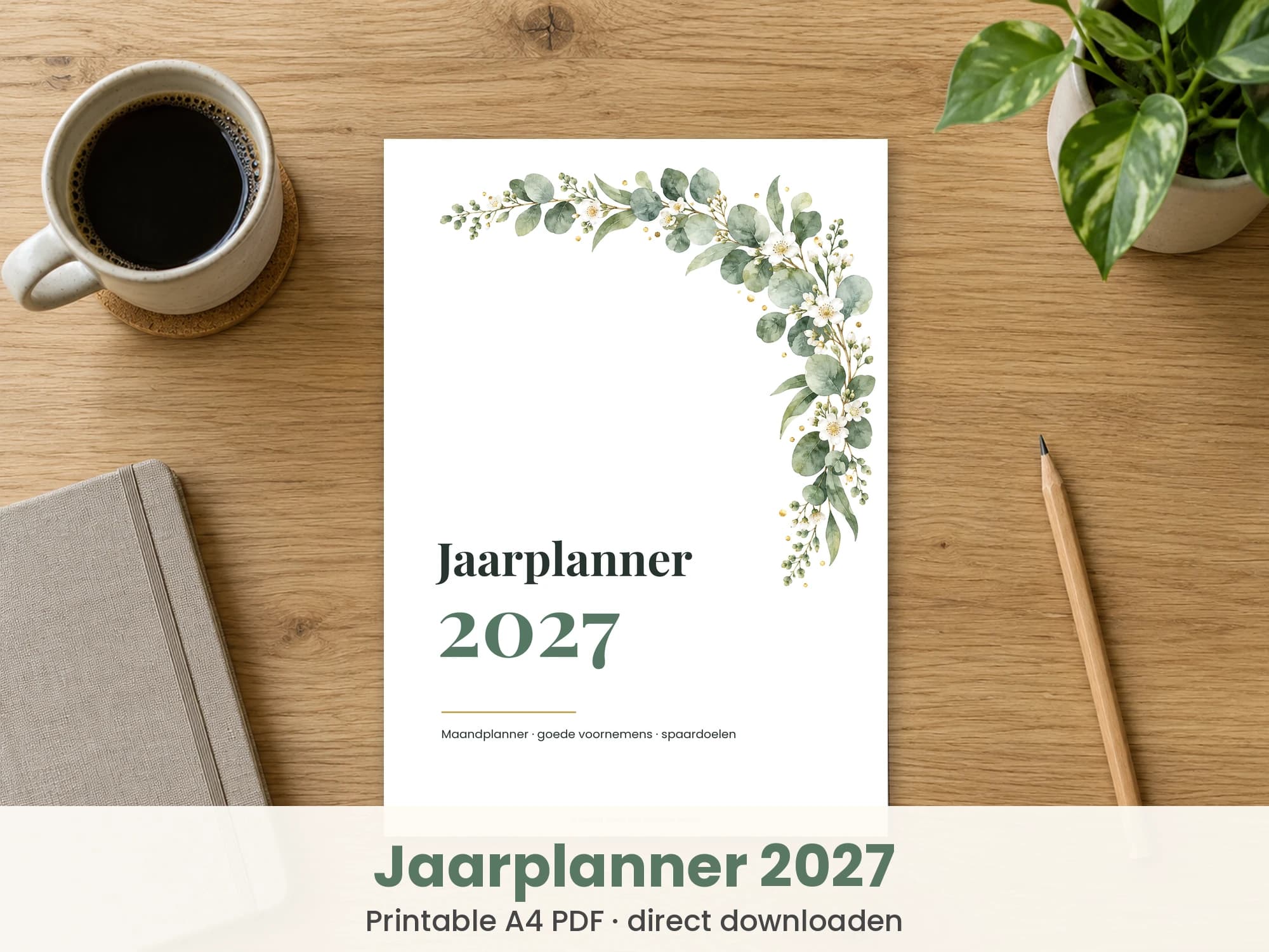 Jaarplanner 2027 Nederlands printable