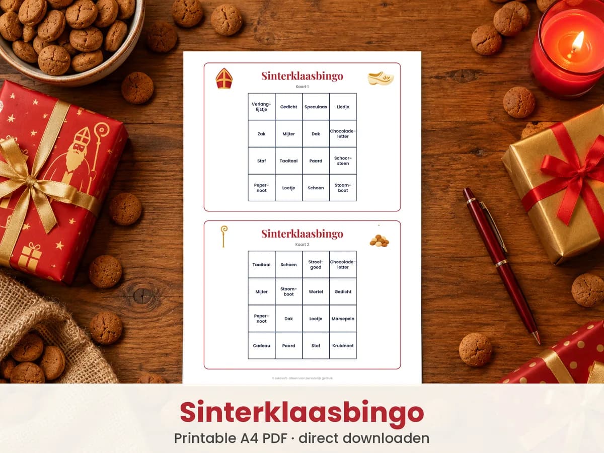 Sinterklaas bingo printable